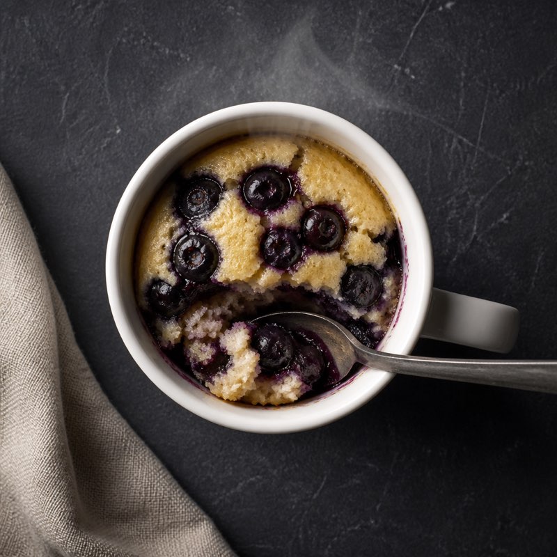 Blueberry Mug Muffin — high-protein recipe with 16g protein