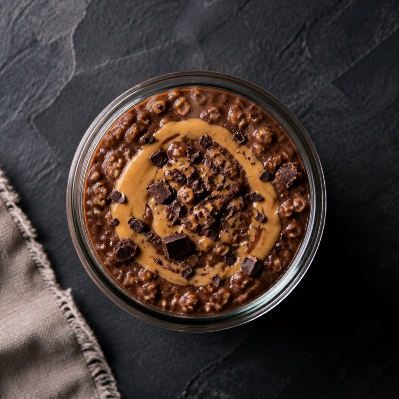 Chocolate Overnight Oats — high-protein recipe with 29g protein