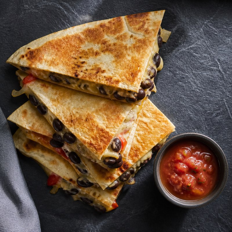 Double Bean Quesadillas — high-protein recipe with 42g protein