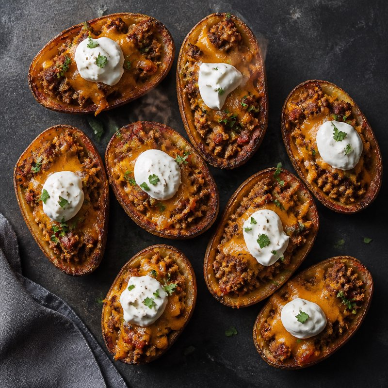 Loaded Potato Skins — high-protein recipe with 34g protein