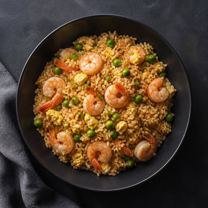 Shrimp Fried Rice — high-protein recipe with 38g protein
