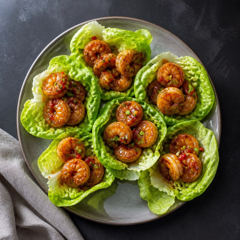 Shrimp Lettuce Wraps — high-protein recipe with 38g protein