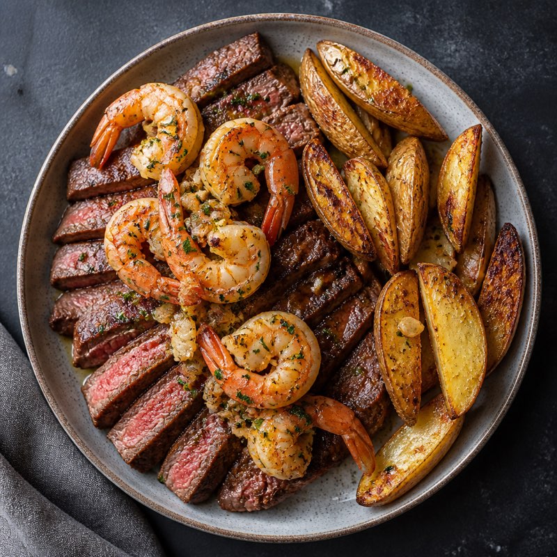 Surf and Turf Night — high-protein recipe with 58g protein
