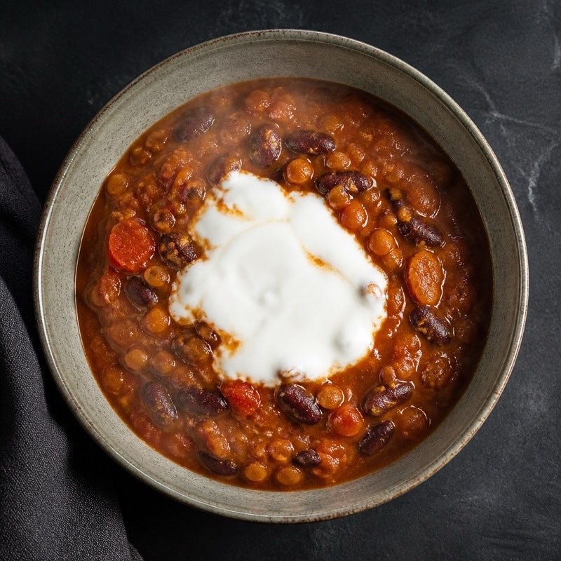 Smoky Three-Can Chili — high-protein recipe with 24g protein