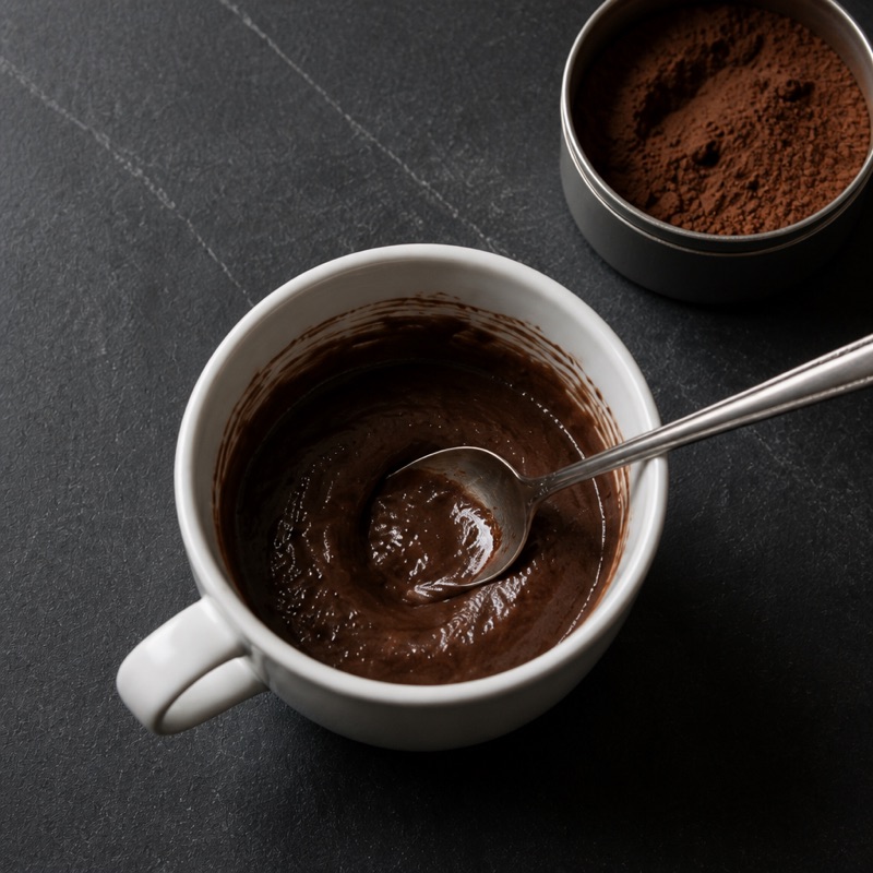 Step 1: Stir everything in a mug until smooth.