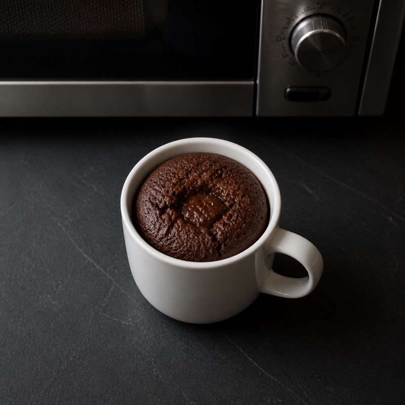Step 2: Microwave 60 to 80 seconds — the middle should stay gooey.