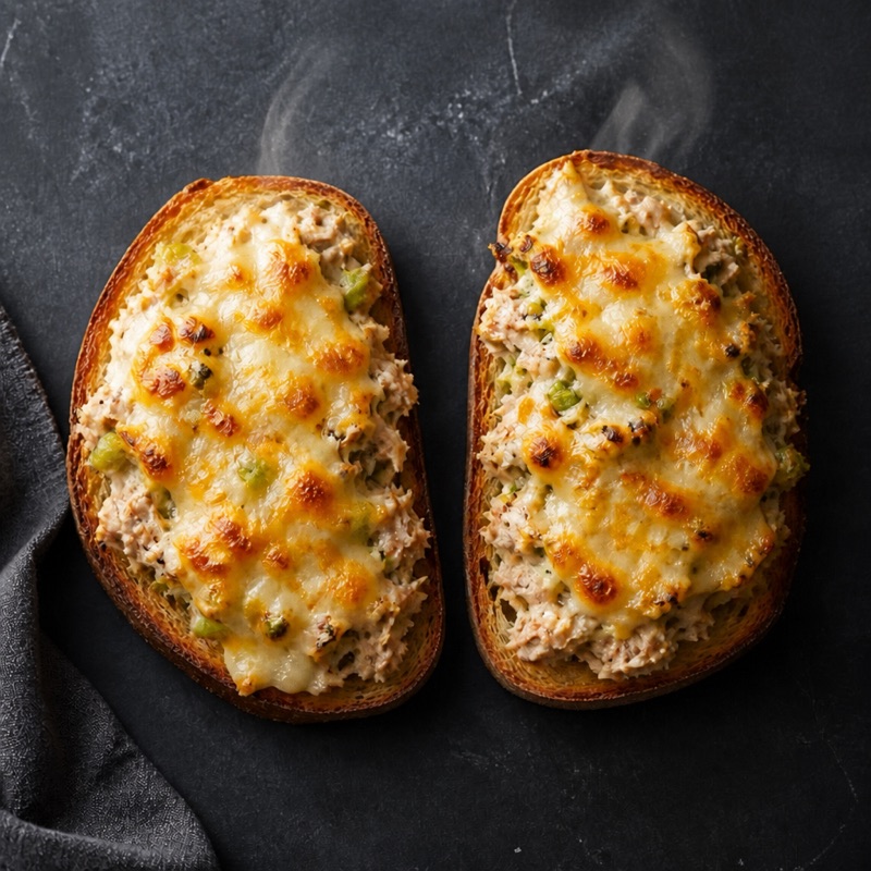 Step 3: Grill in a lidded pan or under the broiler until the cheese bubbles.