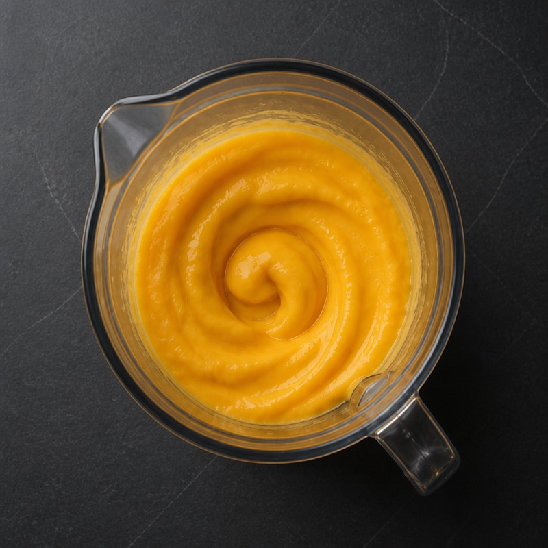 Step 2: It whips into soft-serve after about a minute.
