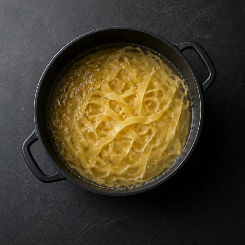 Step 1: Cook the pasta.