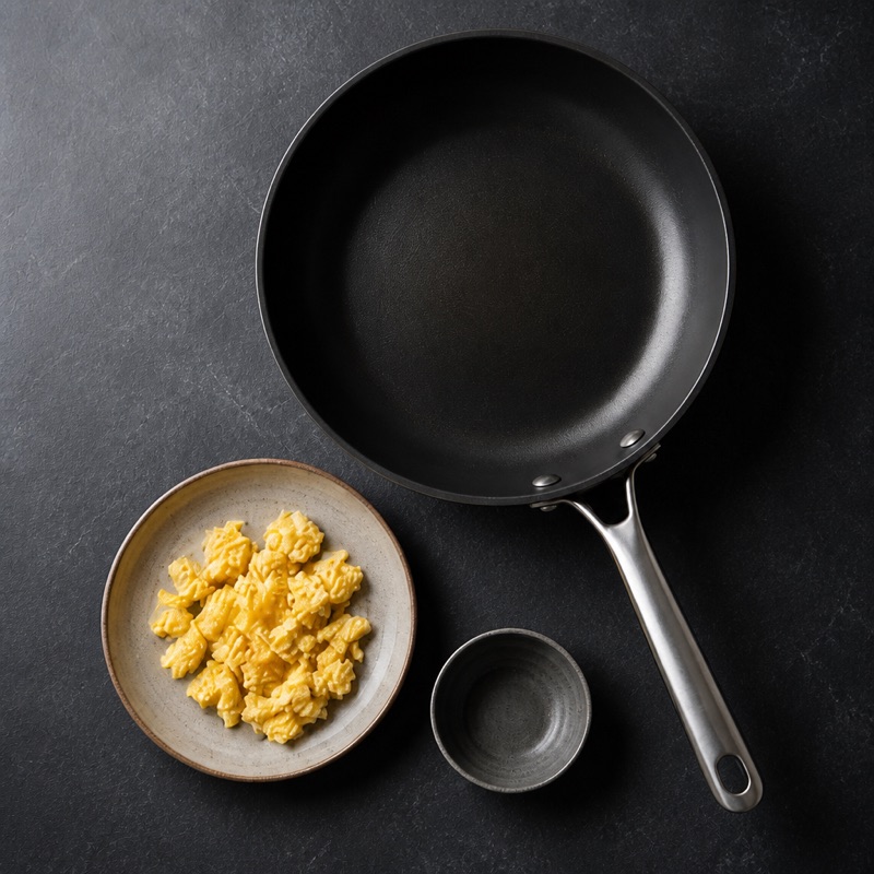 Step 1: Scramble the eggs, set aside.