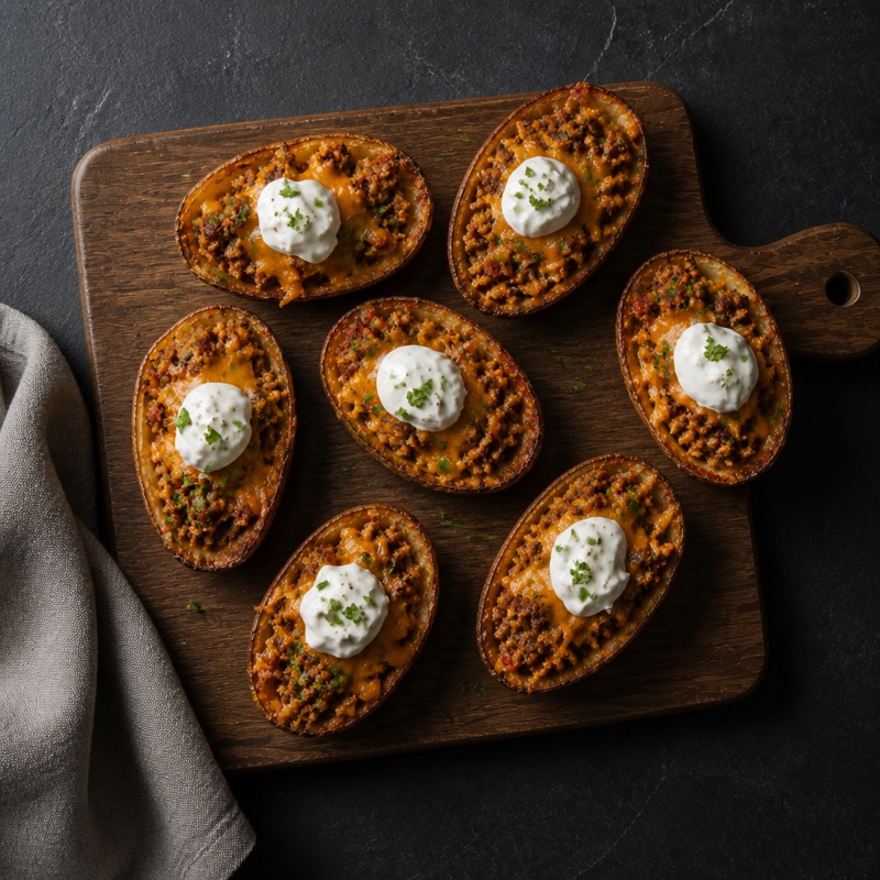 Step 4: Yogurt and chives on top.