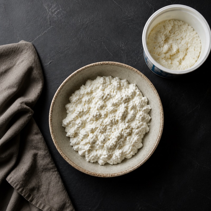 Step 1: Bowl the cottage cheese.